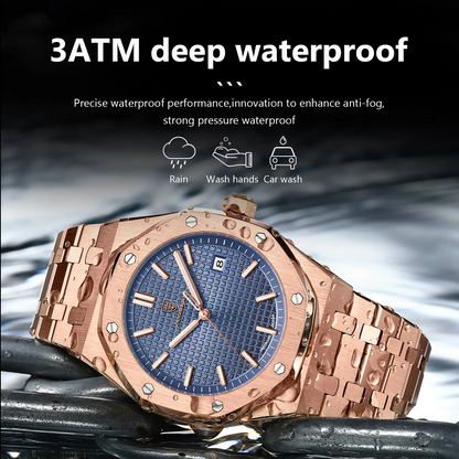 Poedagar OAK Rose Gold Blue