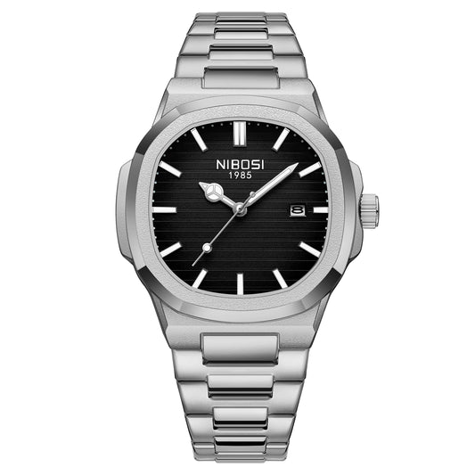 NIBOSI Grady Silver Black