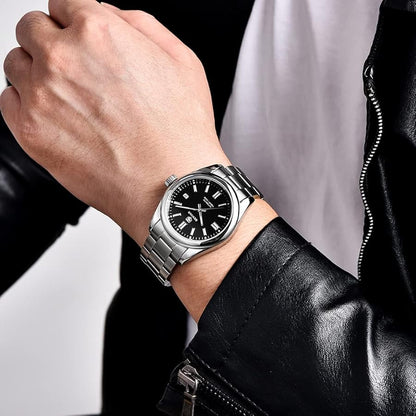 Benyar Nova Automatic Silver Black (10 ATM)