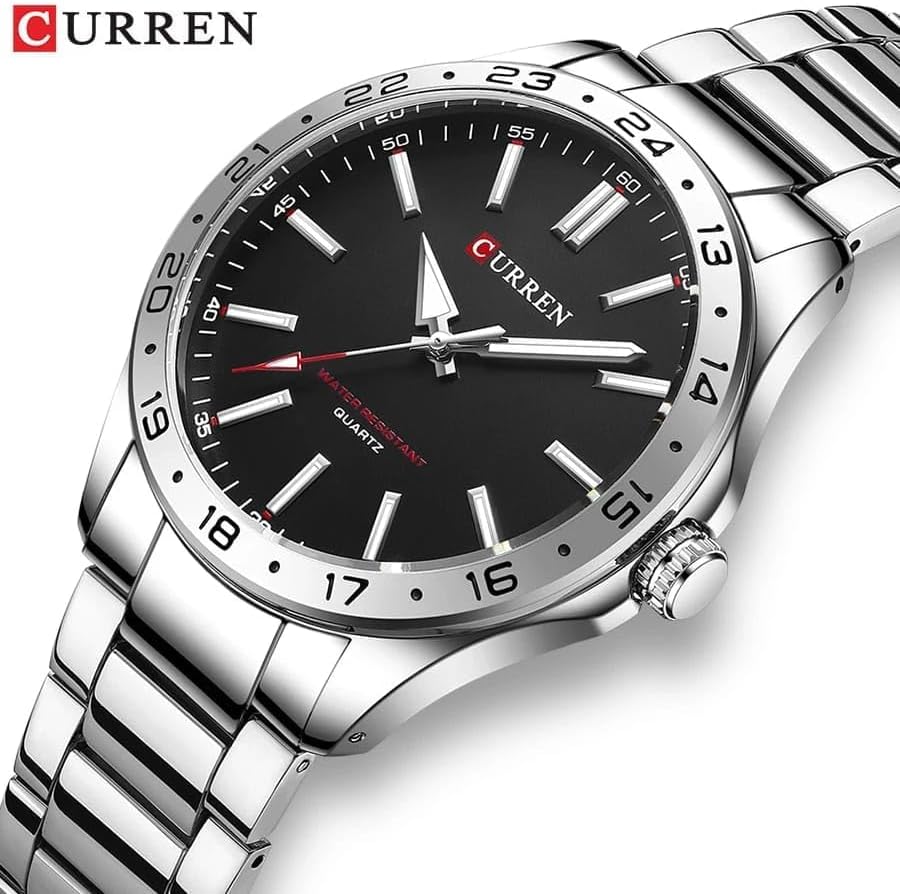 CURREN Veldar Silver Black