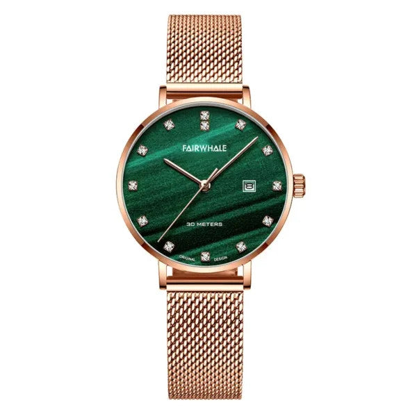 Mark Fairwhale Virelle Rose Gold Green