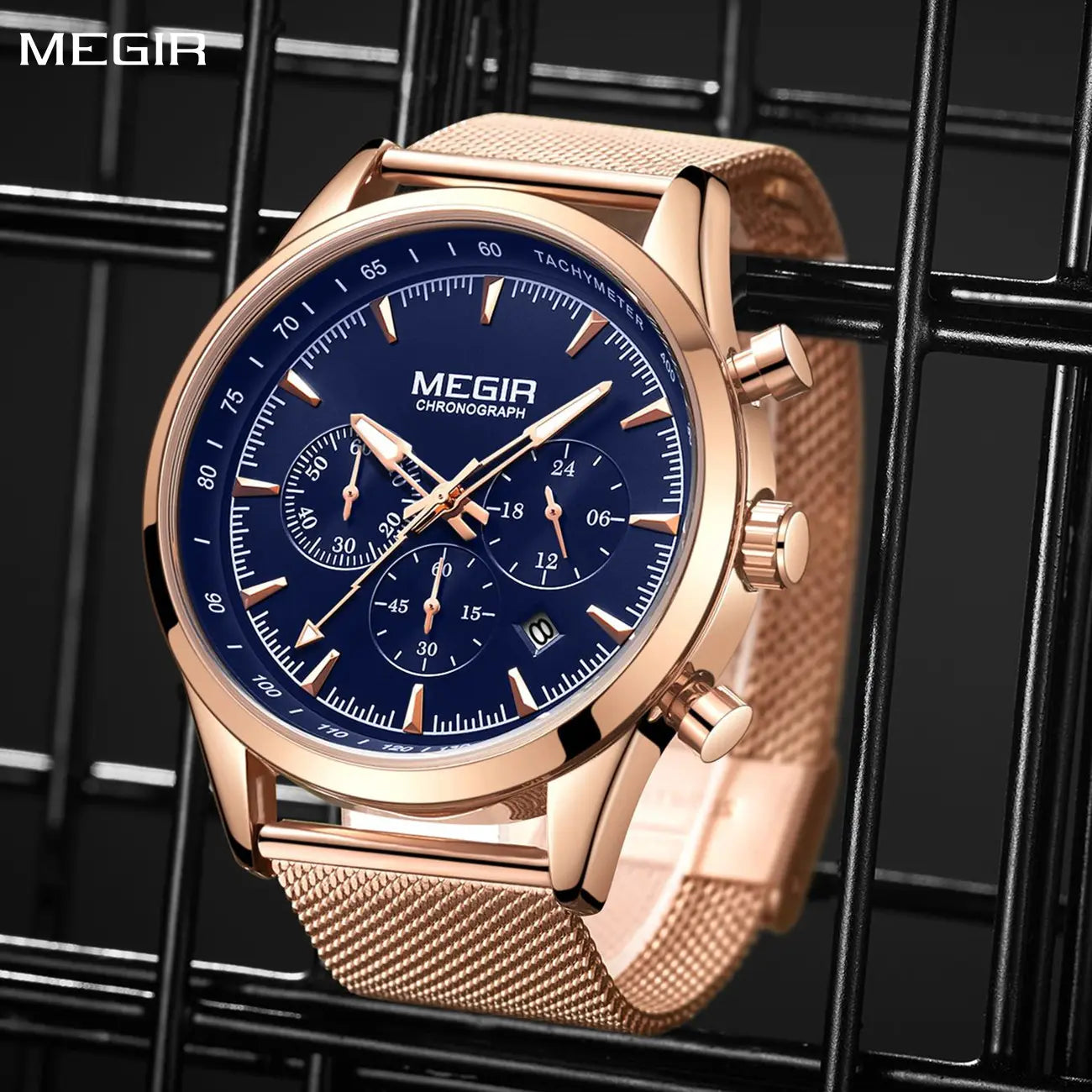 MEGIR Verenzo Rose Gold Blue