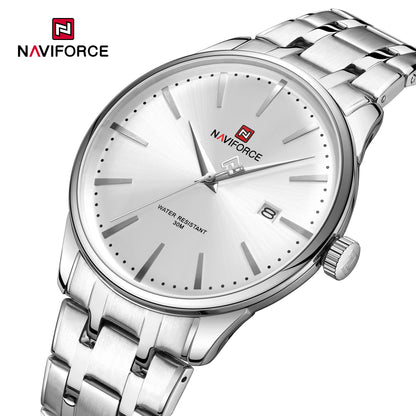 Naviforce Heritage Silver White