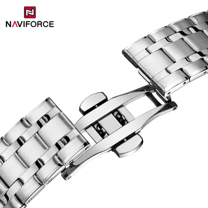 Naviforce Heritage Silver Black