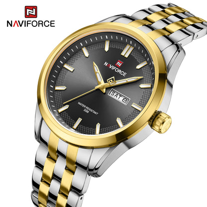 Naviforce Requiem Silver Black/Gold