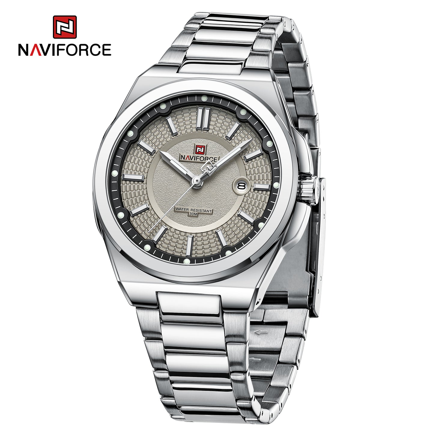 Naviforce Vortex Silver Grey