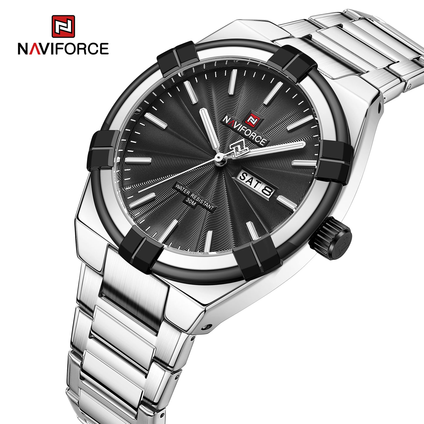 Naviforce Spectra Silver Black