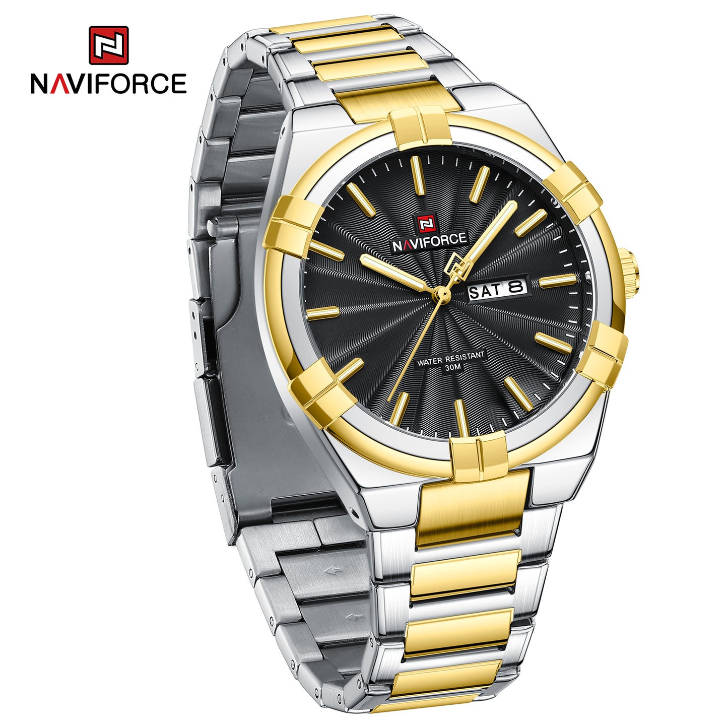 Naviforce Spectra Silver Gold/Black