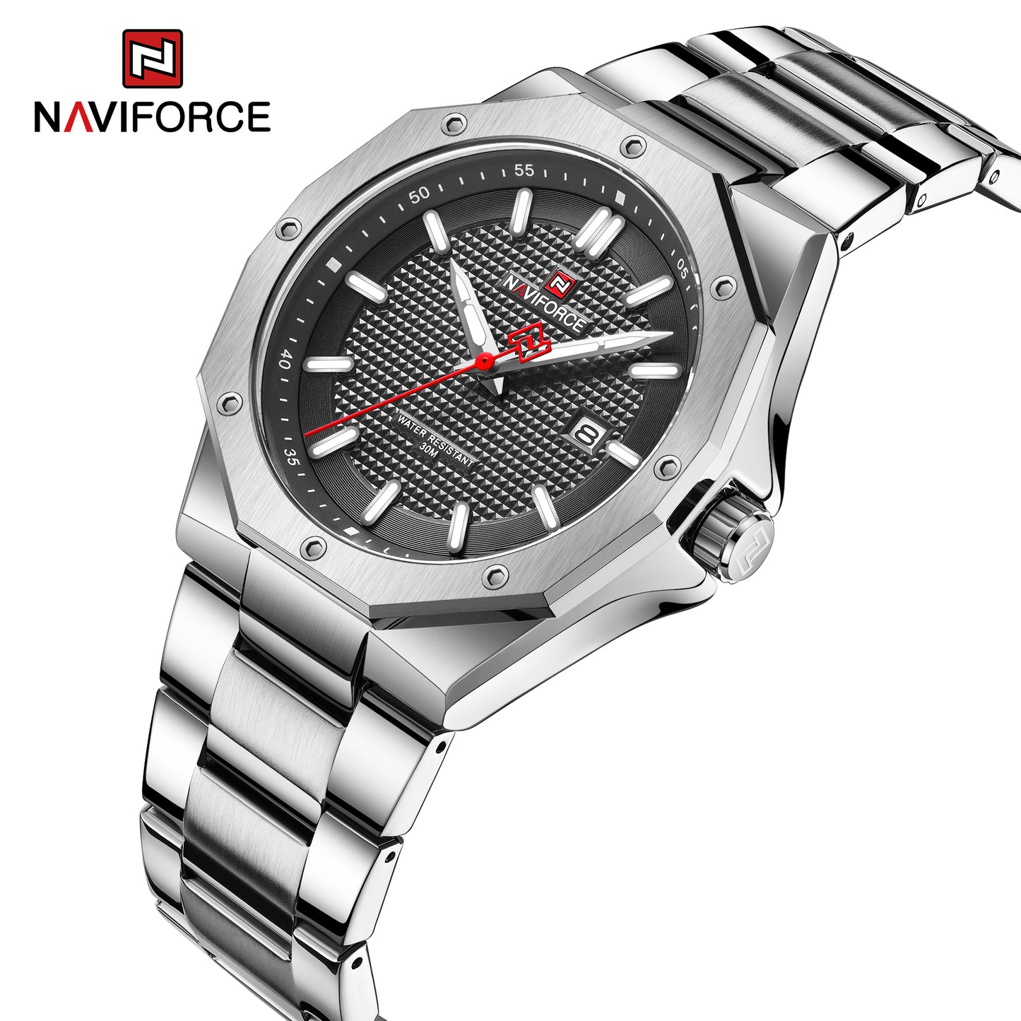 Naviforce Blaze Silver Black