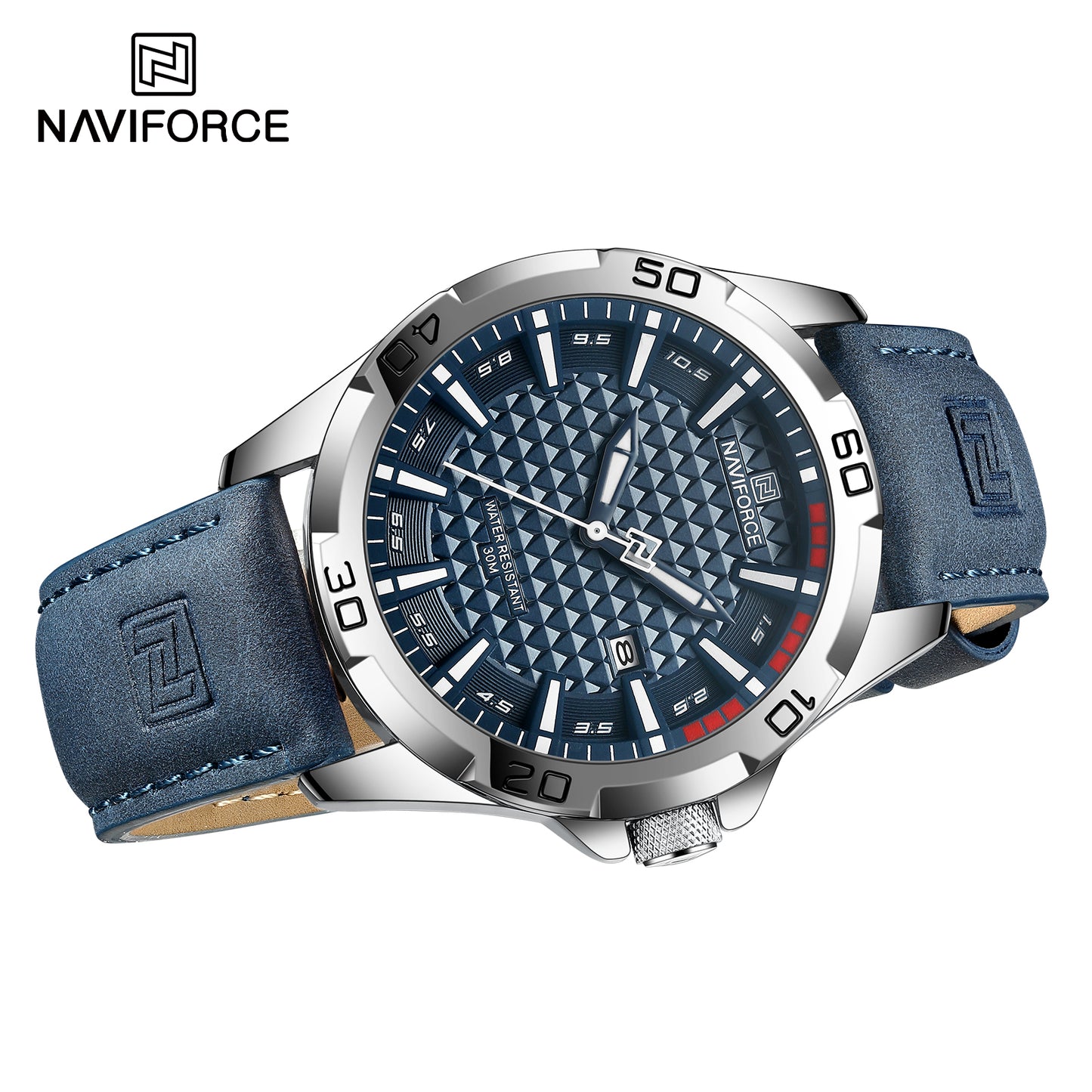 Naviforce Army Blue Silver