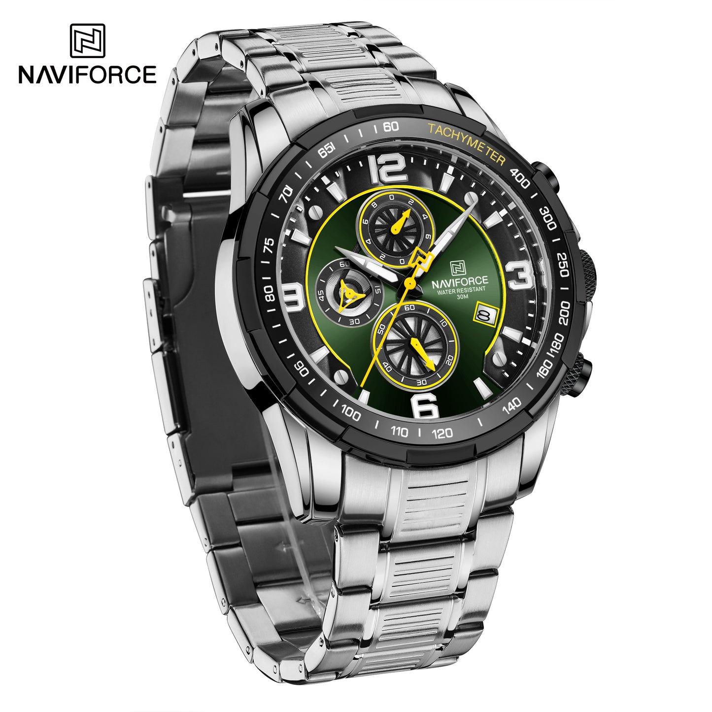 Naviforce Steelfor SIlver Green