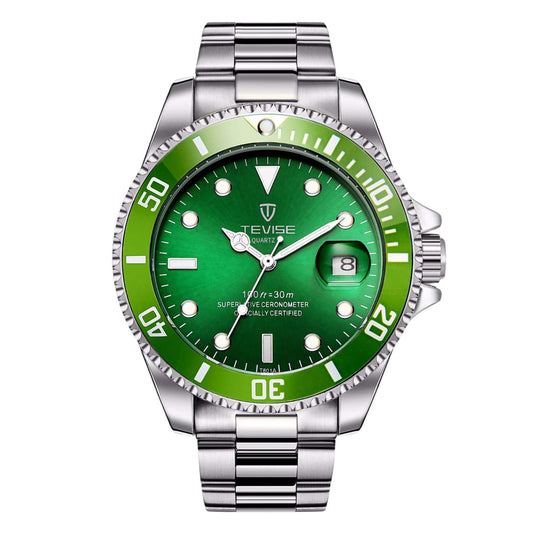 TEVISE T801A QUARTZ Sport Silver Green