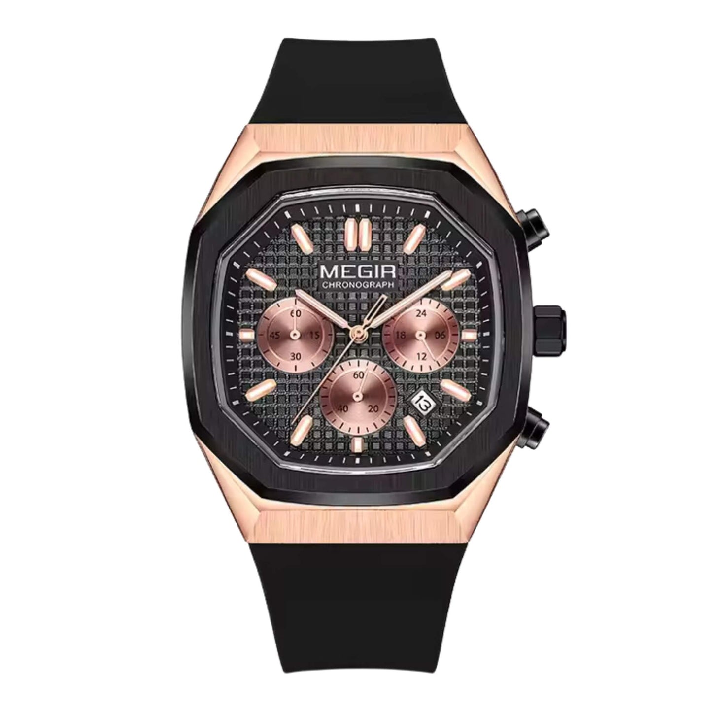 MEGIR Bexley Black Rose Gold