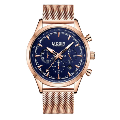 MEGIR Verenzo Rose Gold Blue