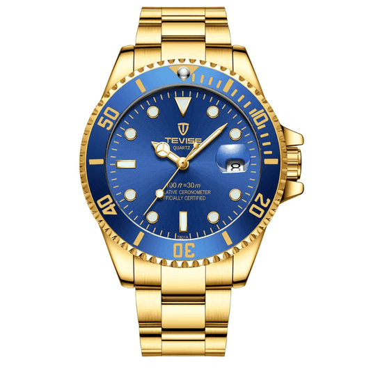 TEVISE T801A QUARTZ Sport Gold Blue