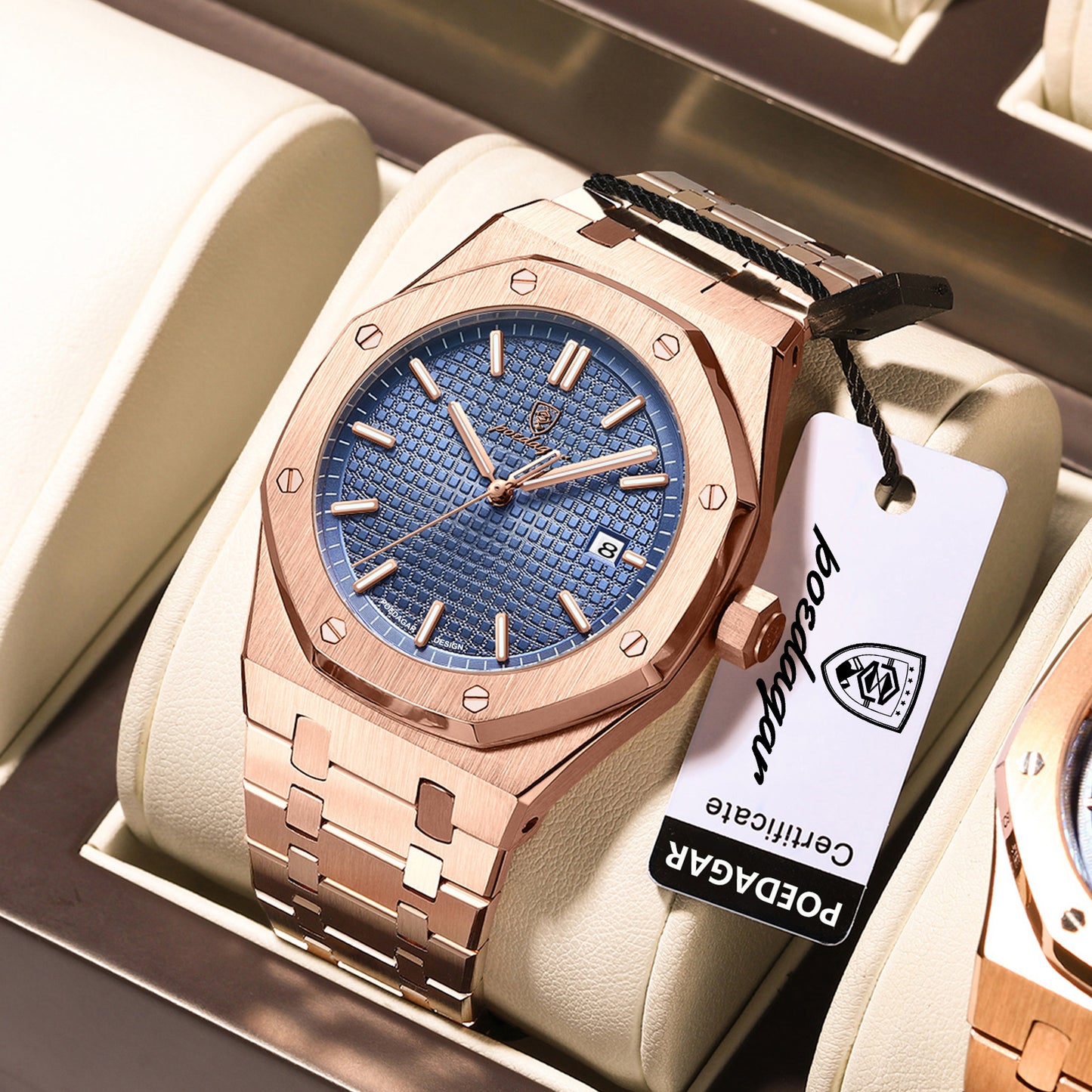 Poedagar OAK Rose Gold Blue