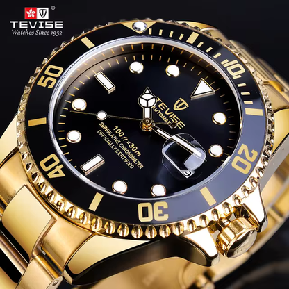 Tevise T801A  Sport Automatic Gold Black