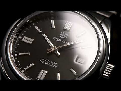 Benyar Nova Automatic Silver Black (10 ATM)