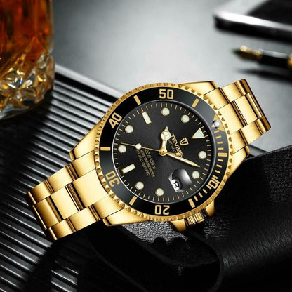 Tevise T801A  Sport Automatic Gold Black