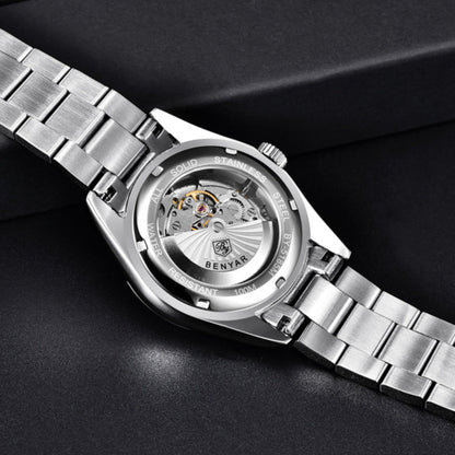 Benyar Nova Automatic Silver Black (10 ATM)