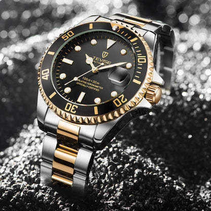 Tevise T801A Sport Automatic Silver Black/Gold